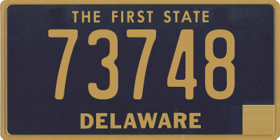 DE license plate 73748