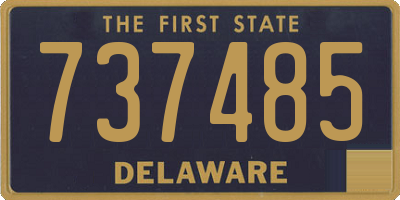 DE license plate 737485