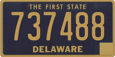 DE license plate 737488