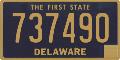 DE license plate 737490