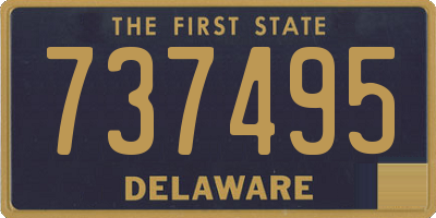 DE license plate 737495