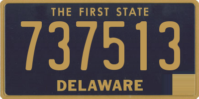 DE license plate 737513