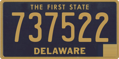 DE license plate 737522