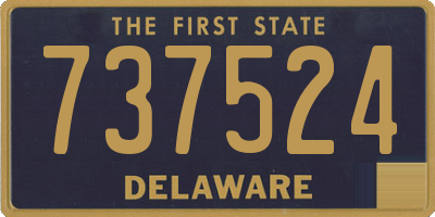 DE license plate 737524