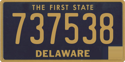 DE license plate 737538
