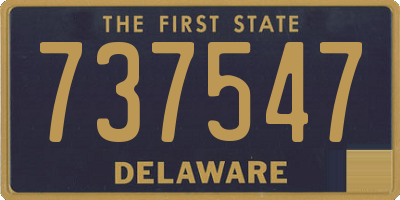 DE license plate 737547