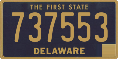 DE license plate 737553