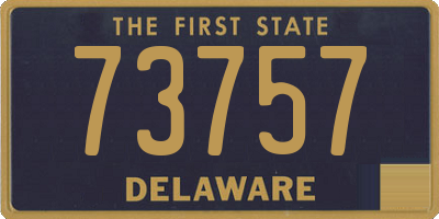 DE license plate 73757