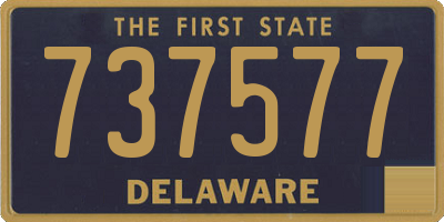 DE license plate 737577