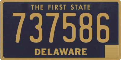 DE license plate 737586