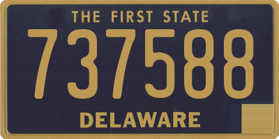 DE license plate 737588