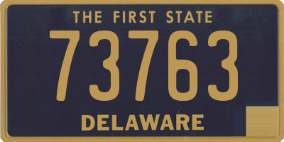 DE license plate 73763