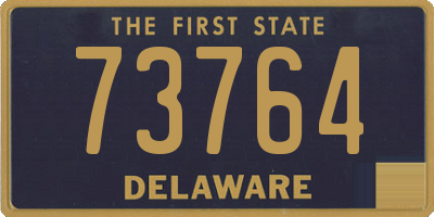 DE license plate 73764