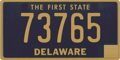 DE license plate 73765