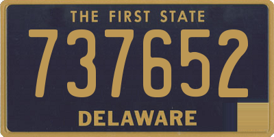 DE license plate 737652