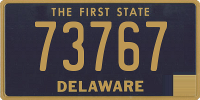 DE license plate 73767