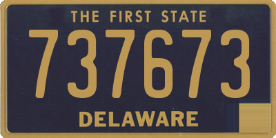 DE license plate 737673