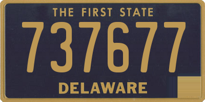 DE license plate 737677
