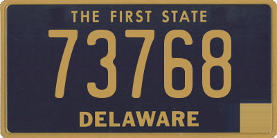DE license plate 73768