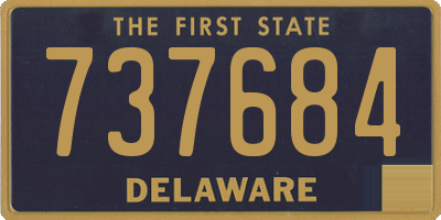 DE license plate 737684