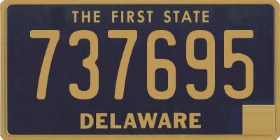 DE license plate 737695