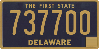 DE license plate 737700