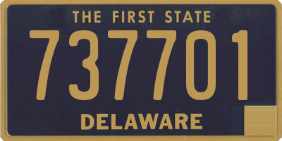 DE license plate 737701