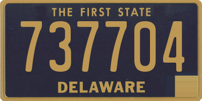 DE license plate 737704