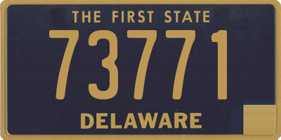 DE license plate 73771