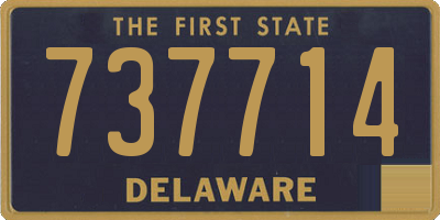 DE license plate 737714