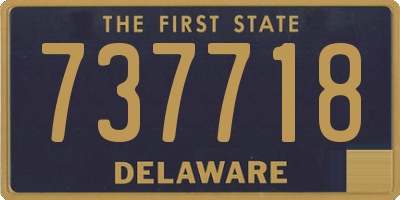 DE license plate 737718