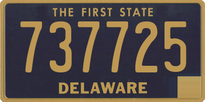 DE license plate 737725