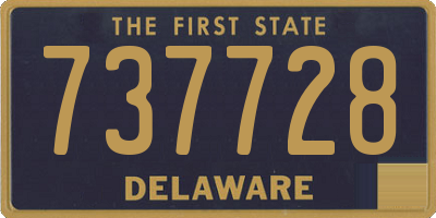 DE license plate 737728