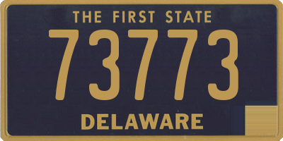 DE license plate 73773