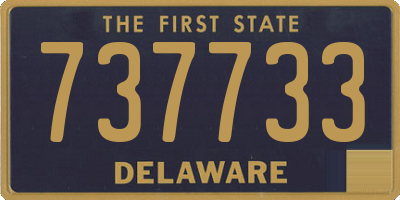DE license plate 737733