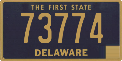 DE license plate 73774