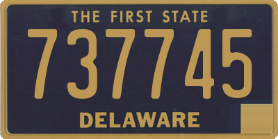 DE license plate 737745