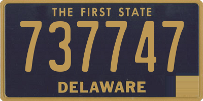 DE license plate 737747