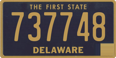 DE license plate 737748