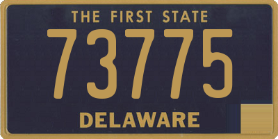 DE license plate 73775