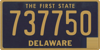 DE license plate 737750