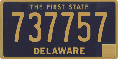 DE license plate 737757