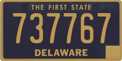 DE license plate 737767