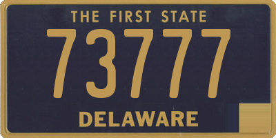 DE license plate 73777