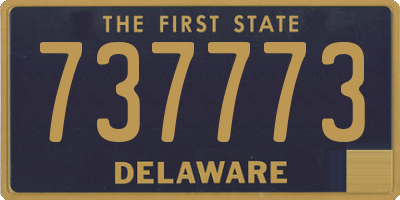 DE license plate 737773