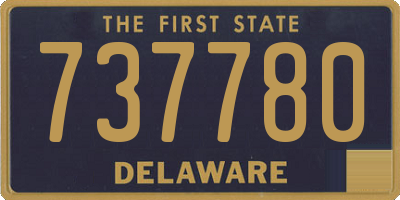 DE license plate 737780