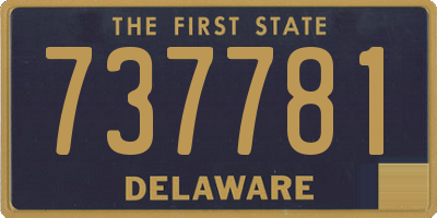 DE license plate 737781