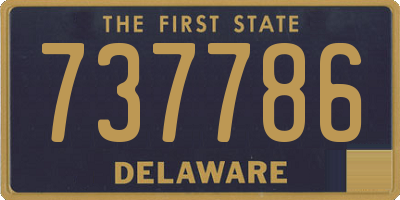 DE license plate 737786