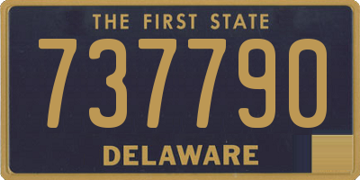DE license plate 737790