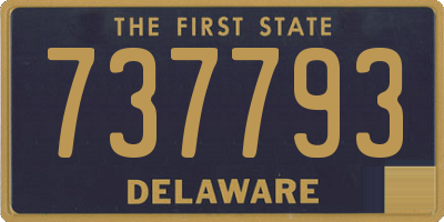 DE license plate 737793